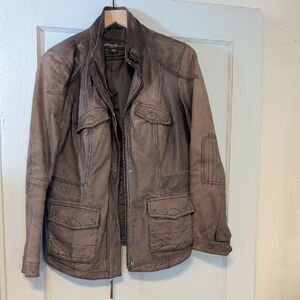 Eddie Bauer Brown Leather Jacket